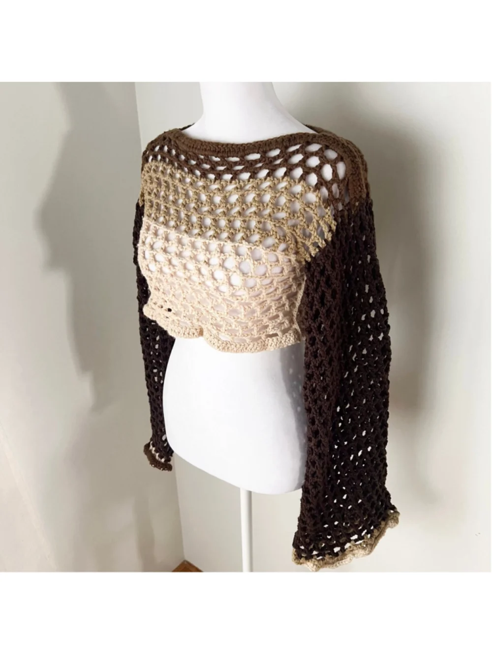 Handmade open knit